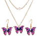 Bulk Jewelry Wholesale color alloy butterfly necklace JDC-NE-D595 Wholesale factory from China YIWU China