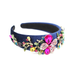 Bulk Jewelry Wholesale color alloy color drill big horn flower hair hoops JDC-HD-JB012 Wholesale factory from China YIWU China