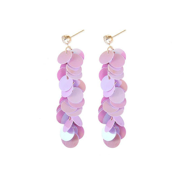 Bulk Jewelry Wholesale color alloy multilayer color Sequin Earrings JDC-ES-D325 Wholesale factory from China YIWU China