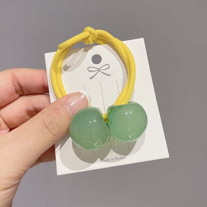 Wholesale color ball jelly hair rope JDC-HS-GSFS009 Hair Scrunchies 夙尚 5 Wholesale Jewelry JoyasDeChina Joyas De China