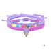 Wholesale color bead wax thread braided alloy bracelet set JDC-BT-Yiye013 Bracelet 益烨 4 Wholesale Jewelry JoyasDeChina Joyas De China