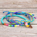 Wholesale color bead wax thread braided alloy bracelet set JDC-BT-Yiye013 Bracelet 益烨 Wholesale Jewelry JoyasDeChina Joyas De China