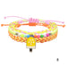 Wholesale color bead wax thread braided alloy bracelet set JDC-BT-Yiye013 Bracelet 益烨 Wholesale Jewelry JoyasDeChina Joyas De China