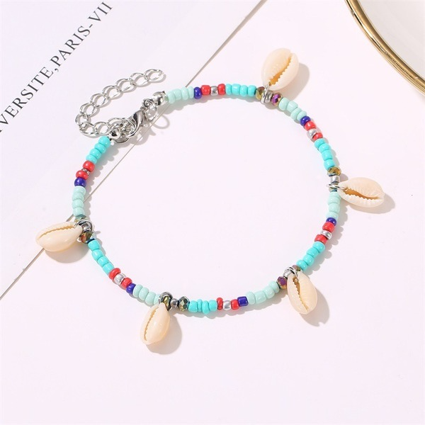 Bulk Jewelry Wholesale color beaded shell anklet JDC-AS-A23 Wholesale factory from China YIWU China