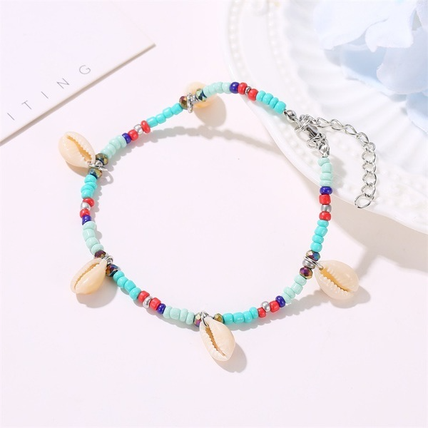 Bulk Jewelry Wholesale color beaded shell anklet JDC-AS-A23 Wholesale factory from China YIWU China