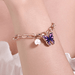 Wholesale Color Butterfly Alloy Pearl Thick Chain Bracelet JDC-BT-A028 Bracelet 妙雅 Wholesale Jewelry JoyasDeChina Joyas De China