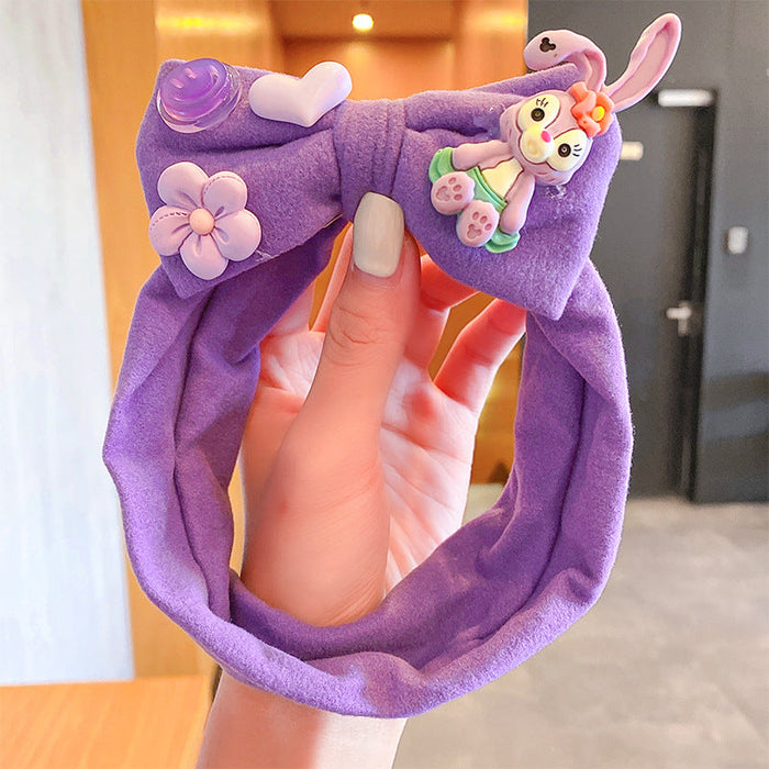 Wholesale Color Cartoon Strawberry Bear Girls headband (F)JDC-HD-i130 Headband 溪南 1# star Delu Wholesale Jewelry JoyasDeChina Joyas De China