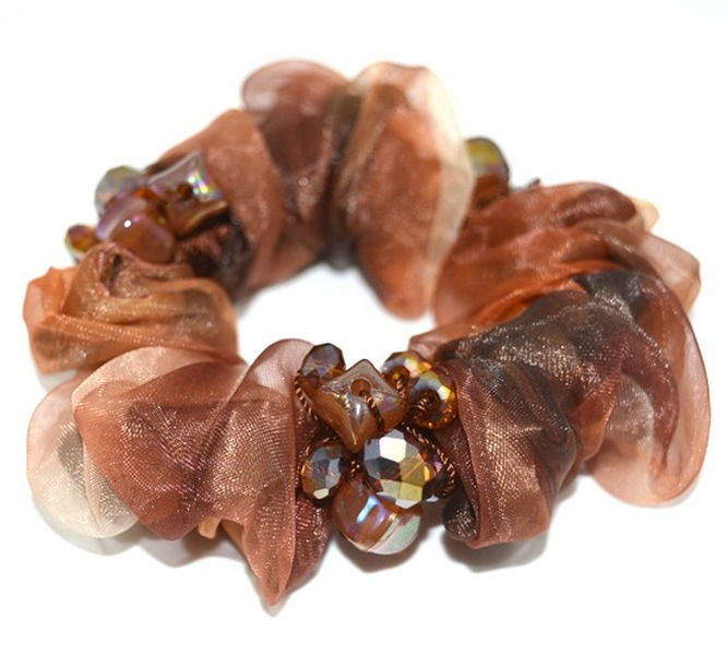 Bulk Jewelry Wholesale color cloth hair-rope crystal lace Hair Scrunchies JDC-HS-K043 Wholesale factory from China YIWU China