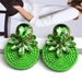 Wholesale Color Crystal Rhinestone Round Earrings JDC-ES-SK016 Earrings 深刻 Wholesale Jewelry JoyasDeChina Joyas De China