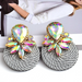 Wholesale Color Crystal Rhinestone Round Earrings JDC-ES-SK016 Earrings 深刻 Wholesale Jewelry JoyasDeChina Joyas De China