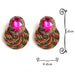 Wholesale Color Crystal Rhinestone Round Earrings JDC-ES-SK018 Earrings 深刻 Wholesale Jewelry JoyasDeChina Joyas De China