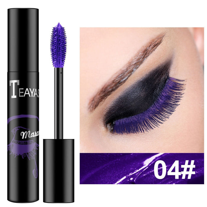 Wholesale color elongated thick royal blue purple gold bronze fluorescent green mascara does not smudge JDC-MA-XuQ002 Mascara 徐芹 Wholesale Jewelry JoyasDeChina Joyas De China