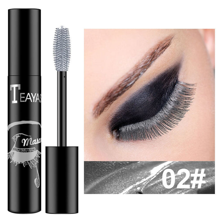 Wholesale color elongated thick royal blue purple gold bronze fluorescent green mascara does not smudge JDC-MA-XuQ002 Mascara 徐芹 2 Silver number Wholesale Jewelry JoyasDeChina Joyas De China