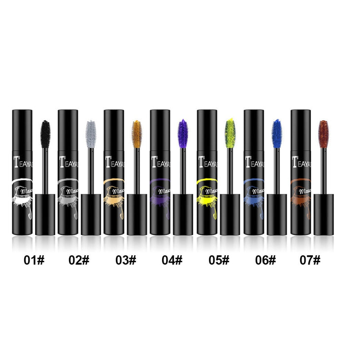 Wholesale color elongated thick royal blue purple gold bronze fluorescent green mascara does not smudge JDC-MA-XuQ002 Mascara 徐芹 Wholesale Jewelry JoyasDeChina Joyas De China