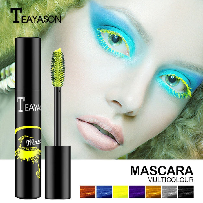 Wholesale color elongated thick royal blue purple gold bronze fluorescent green mascara does not smudge JDC-MA-XuQ002 Mascara 徐芹 Wholesale Jewelry JoyasDeChina Joyas De China