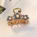 Wholesale color flower hairpin JDC-HC-JE005 Hair Clips 璟恩 Grey blue Wholesale Jewelry JoyasDeChina Joyas De China