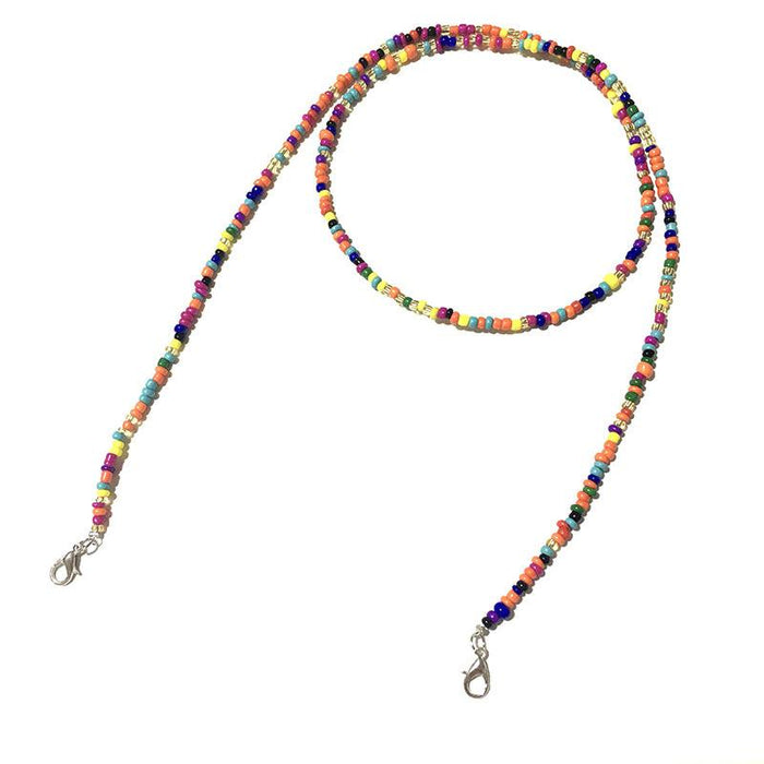Bulk Jewelry Wholesale color glass beads slip-proof glasses chain JDC-MC-HW013 Wholesale factory from China YIWU China