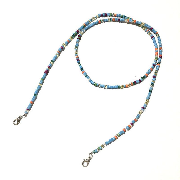 Bulk Jewelry Wholesale color glass beads slip-proof glasses chain JDC-MC-HW013 Wholesale factory from China YIWU China