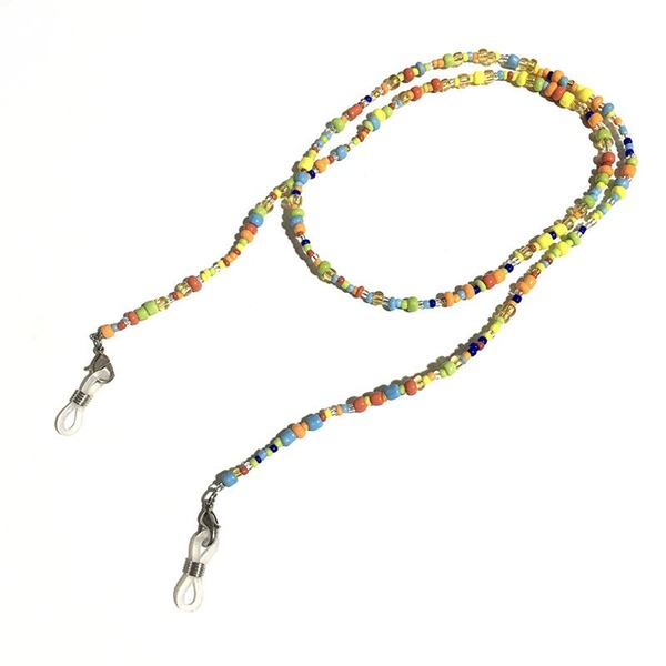 Bulk Jewelry Wholesale color glass beads slip-proof glasses chain JDC-MC-HW013 Wholesale factory from China YIWU China