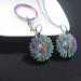 Wholesale Color Gradient Sunflower Necklace JDC-NE-youm003 necklaces 幽梦 Wholesale Jewelry JoyasDeChina Joyas De China