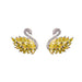 Wholesale color gradient zircon swan stud earrings MOQ≥2 JDC-ES-Kas002 Earrings 卡诗 Wholesale Jewelry JoyasDeChina Joyas De China