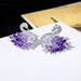 Wholesale color gradient zircon swan stud earrings MOQ≥2 JDC-ES-Kas002 Earrings 卡诗 Wholesale Jewelry JoyasDeChina Joyas De China