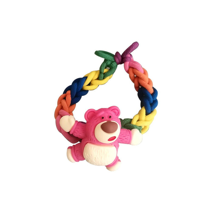 Wholesale color hair circle cute bear Hair Scrunchies JDC-HS-QQ001 Hair Scrunchies 谦谦 Wholesale Jewelry JoyasDeChina Joyas De China