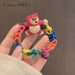Wholesale color hair circle cute bear Hair Scrunchies JDC-HS-QQ001 Hair Scrunchies 谦谦 Wholesale Jewelry JoyasDeChina Joyas De China