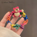 Wholesale color hair circle cute bear Hair Scrunchies JDC-HS-QQ001 Hair Scrunchies 谦谦 bear Wholesale Jewelry JoyasDeChina Joyas De China