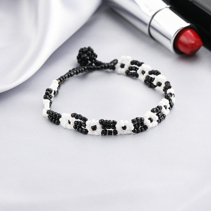 Wholesale color handmade ethnic style mixed color flowers rice beads bohemian style fine bracelet JDC-BT-Yida001 Bracelet 宜达 Wholesale Jewelry JoyasDeChina Joyas De China