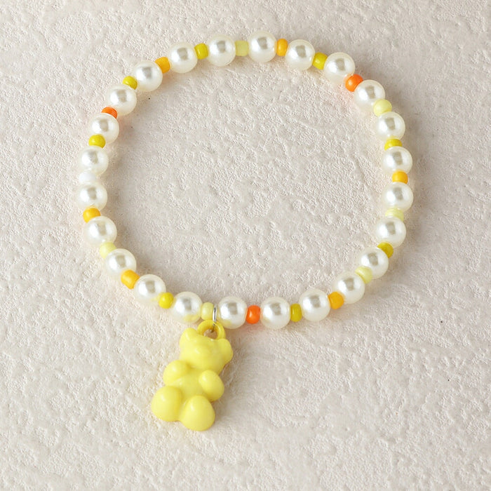 Wholesale color jelly bear beads splicing bracelet JDC-BT-E275 Bracelet 奈珠 1 Wholesale Jewelry JoyasDeChina Joyas De China