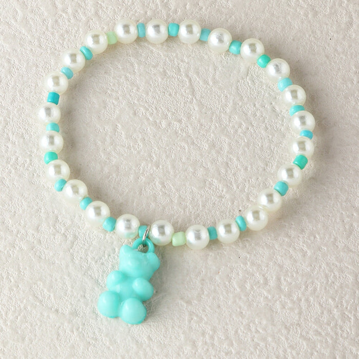 Wholesale color jelly bear beads splicing bracelet JDC-BT-E275 Bracelet 奈珠 2 Wholesale Jewelry JoyasDeChina Joyas De China