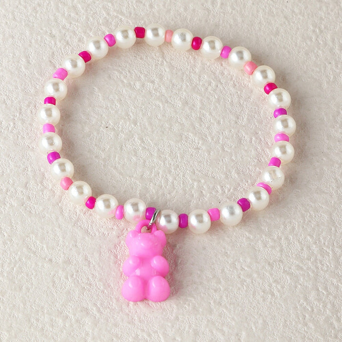 Wholesale color jelly bear beads splicing bracelet JDC-BT-E275 Bracelet 奈珠 3 Wholesale Jewelry JoyasDeChina Joyas De China
