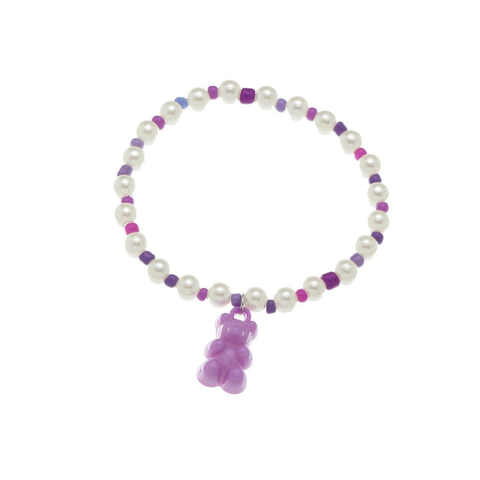 Wholesale color jelly bear beads splicing bracelet JDC-BT-E275 Bracelet 奈珠 Wholesale Jewelry JoyasDeChina Joyas De China