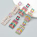 Wholesale color long diamond-set alloy earrings JDC-ES-JL954 Earrings 氿乐 Wholesale Jewelry JoyasDeChina Joyas De China