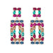Wholesale color long diamond-set alloy earrings JDC-ES-JL954 Earrings 氿乐 Wholesale Jewelry JoyasDeChina Joyas De China