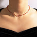 Wholesale color loose stone hanging red rice Bead Necklace JDC-NE-YinH006 Necklaces 颖皓 Wholesale Jewelry JoyasDeChina Joyas De China
