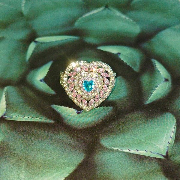 Wholesale color love copper rings JDC-RS-WN008 Rings 薇妮 Wholesale Jewelry JoyasDeChina Joyas De China