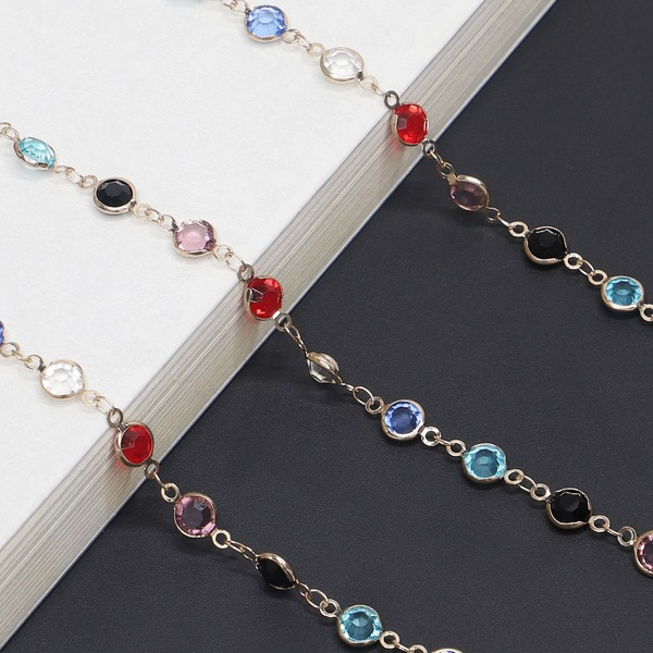 Bulk Jewelry Wholesale color metal handmade glasses chain JDC-MC-YM006 Wholesale factory from China YIWU China
