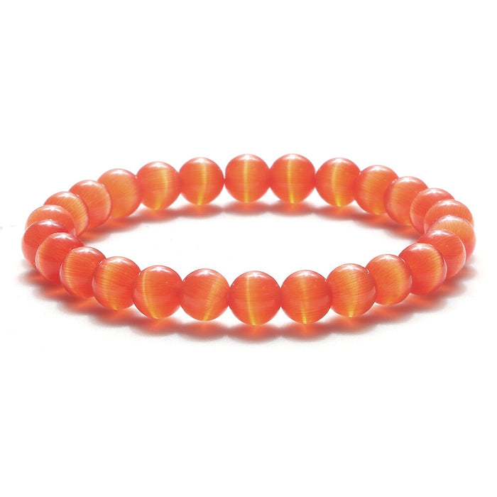 Wholesale Color Opal 8mm Beaded Bracelet JDC-BT-JiuJ022 Bracelet 九江 Wholesale Jewelry JoyasDeChina Joyas De China