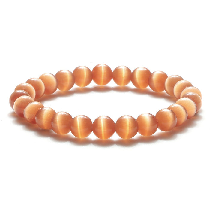 Wholesale Color Opal 8mm Beaded Bracelet JDC-BT-JiuJ022 Bracelet 九江 Wholesale Jewelry JoyasDeChina Joyas De China