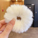 Wholesale Color Plush Hair Scrunchies JDC-HS-i405 Hair Scrunchies 溪南 1# white Wholesale Jewelry JoyasDeChina Joyas De China