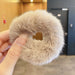 Wholesale Color Plush Hair Scrunchies JDC-HS-i405 Hair Scrunchies 溪南 3# brown Wholesale Jewelry JoyasDeChina Joyas De China