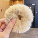 Wholesale Color Plush Hair Scrunchies JDC-HS-i405 Hair Scrunchies 溪南 4# coffee Wholesale Jewelry JoyasDeChina Joyas De China