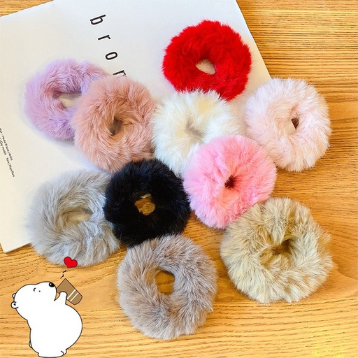 Wholesale Color Plush Hair Scrunchies JDC-HS-i405 Hair Scrunchies 溪南 Wholesale Jewelry JoyasDeChina Joyas De China