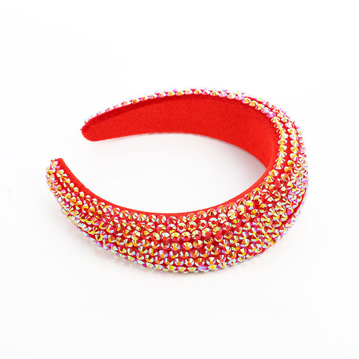 Wholesale Color Rhinestone Baroque Headband JDC-HD-AH003 Headband 爱鸿 Dahong ab Wholesale Jewelry JoyasDeChina Joyas De China