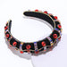 Wholesale Color Rhinestone Baroque Headband JDC-HD-AH004 Headband 爱鸿 Bright red Wholesale Jewelry JoyasDeChina Joyas De China