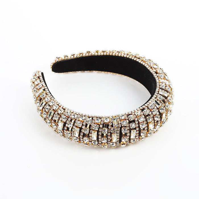 Wholesale Color Rhinestone Baroque Headband JDC-HD-AH005 Headband 爱鸿 golden Wholesale Jewelry JoyasDeChina Joyas De China
