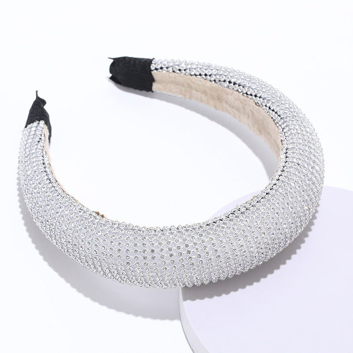 Wholesale Color Rhinestone Baroque Headband JDC-HD-AH006 Headband 爱鸿 Silver Wholesale Jewelry JoyasDeChina Joyas De China