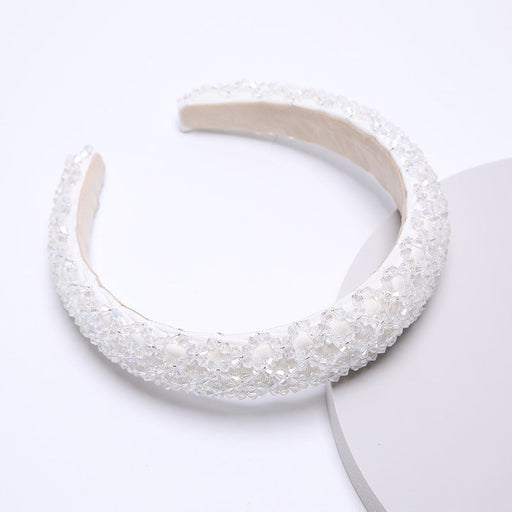 Wholesale Color Rhinestone Baroque Headband JDC-HD-AH007 Headband 爱鸿 White Wholesale Jewelry JoyasDeChina Joyas De China